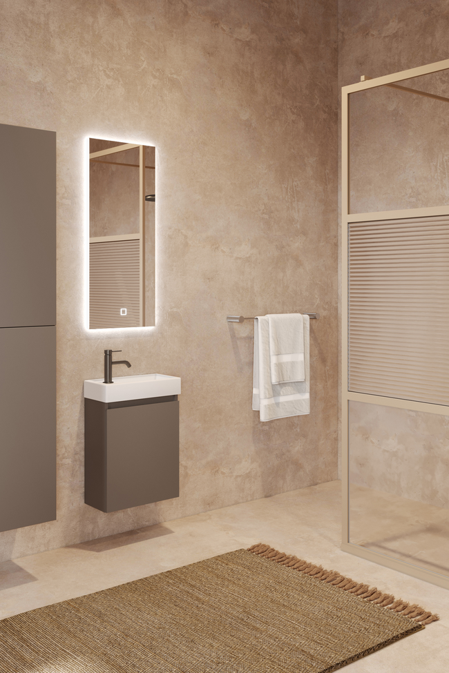 Mini cabinet with ceramic basin Luna L17 Mini