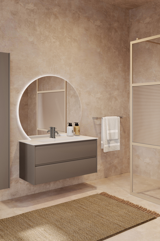 Cabinet with Corian basin Luna L04