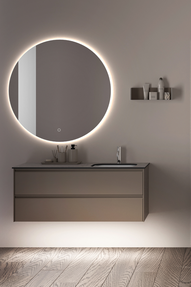 Lighting underneath vanity unit