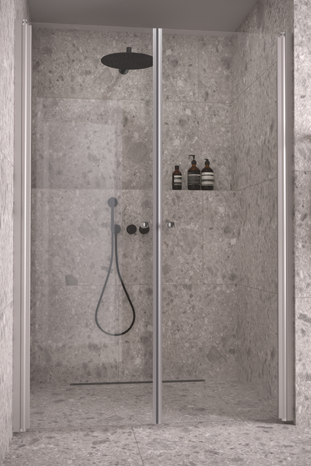 Alcove fitting with a hinged double door Classic 143 (102+102)