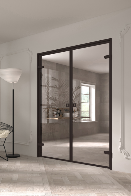 Glass double doors Inne M09 New York