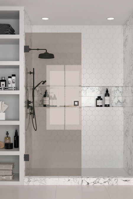 Vändbar duschvägg Vetro 512