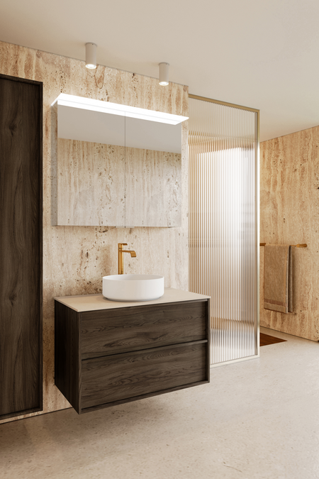 Cabinet with round countertop basin Casa H08