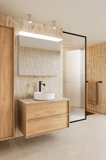 Cabinet with round countertop basin Casa H08