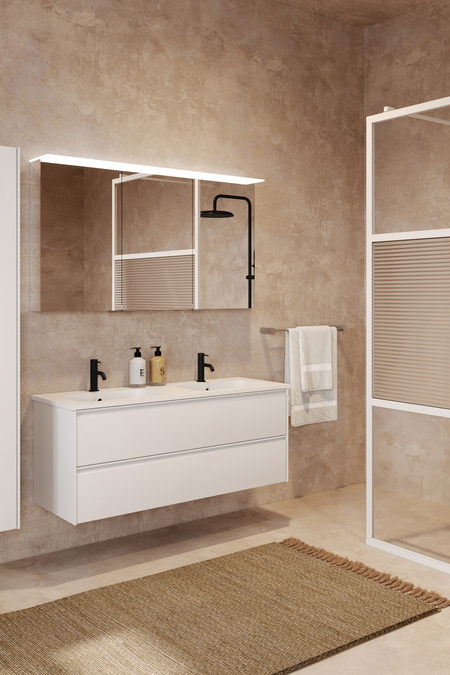 Allaskaluste keraamisella kaksoisaltaalla Luna L02