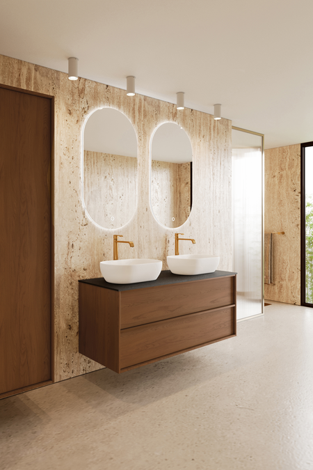 Allaskaluste kahdella ovaalilla malja-altaalla Casa H14