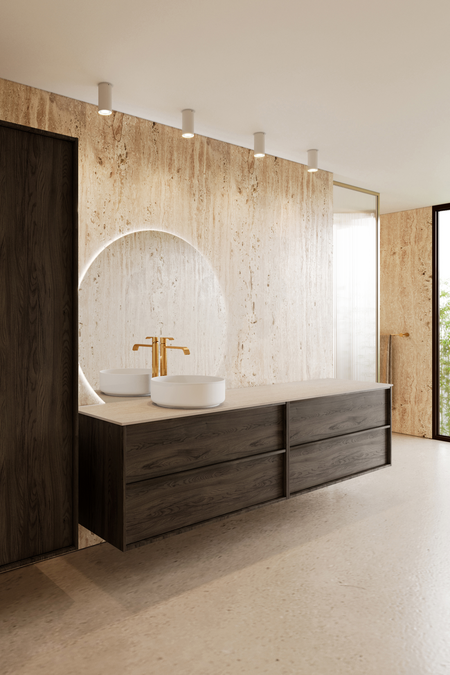 Tupla-allaskaluste pyöreällä malja-altaalla Casa H09