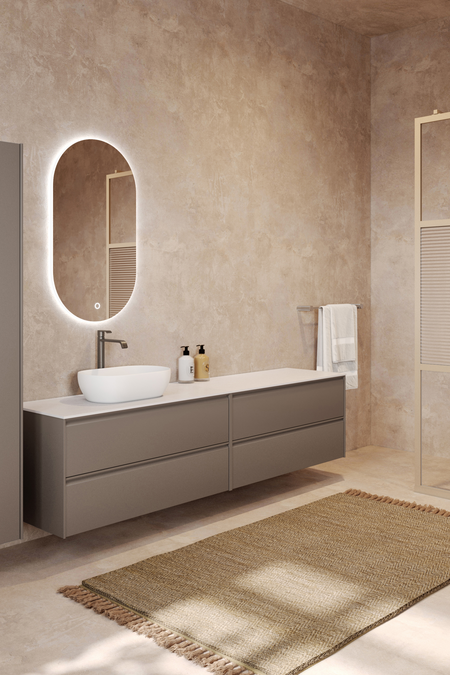 Tupla-allaskaluste ovaalilla malja-altaalla Luna L13