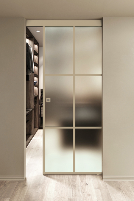 Wall mounted sliding door with soft closing mechanism Inne W1P Paris