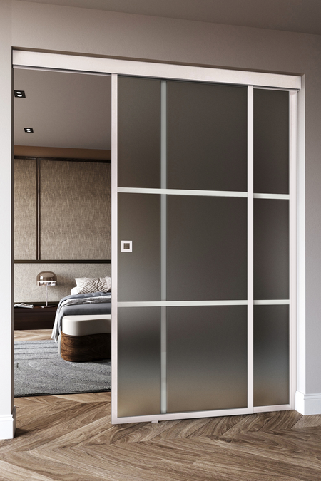 Liukuovi soft closing -mekanismilla ja kiinteällä seinällä Inne C5T Tokyo