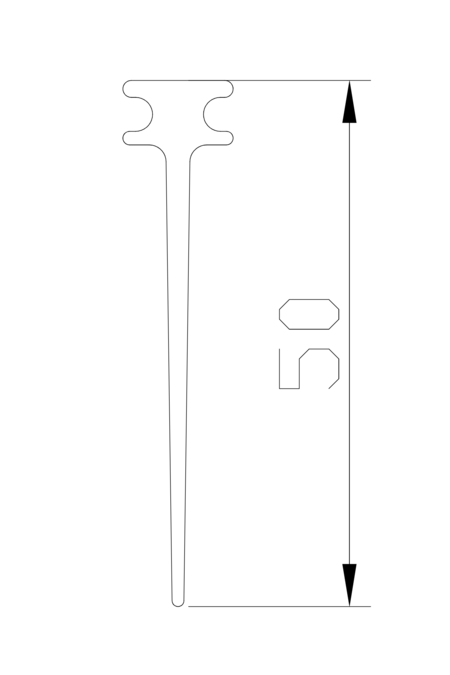  Door seal set 50mm